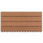Preview: WPC-Fliesen 60×30 cm 6 Stk. 1m² Braun 