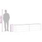 Preview: Garten-Hochbeet 250 x 50 x 54 cm WPC Grau