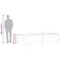 Preview: Garten-Hochbeet 250 x 100 x 54 cm WPC Grau