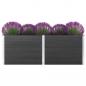 Preview: ARDEBO.de - Garten-Hochbeet 250 x 100 x 91 cm WPC Grau