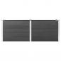 Preview: Garten-Hochbeet 250 x 100 x 91 cm WPC Grau