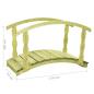 Preview: Gartenbrücke mit Geländer 170×74×105 cm Kiefernholz Imprägniert