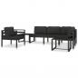 Preview: Modular-Sofa-Eckteil 1 Stk. mit Kissen Aluminium Anthrazit