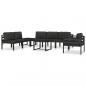 Preview: Modular-Sofa-Eckteil 1 Stk. mit Kissen Aluminium Anthrazit