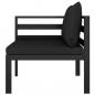 Preview: Modular-Sofa-Eckteil 1 Stk. mit Kissen Aluminium Anthrazit