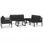 Preview: Modular-Sofa-Eckteil 1 Stk. mit Kissen Aluminium Anthrazit