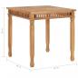 Preview: Garten-Esstisch 80x80x80 cm Massivholz Teak