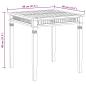 Preview: Garten-Esstisch 80x80x80 cm Massivholz Teak