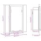 Preview: Garten-Esstisch 110x65x80 cm Massivholz Teak