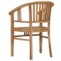 Preview: ARDEBO.de - Gartenstühle 2 Stk. Massivholz Teak 