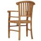 Preview: ARDEBO.de - Gartenstühle 2 Stk. Massivholz Teak 