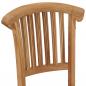 Preview: Gartenstühle 2 Stk. Massivholz Teak 