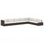 Preview: Modulares 2-Sitzer-Sofa Poly Rattan Schwarz