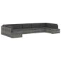 Preview: Modulares Sofa-Eckteil mit Armlehne (links) Poly Rattan Braun