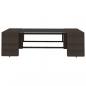 Preview: 2-tlg. Garten-Lounge-Set Poly Rattan Braun