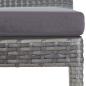 Preview: 5-tlg. Garten-Bar-Set Poly Rattan und Akazienholz Grau