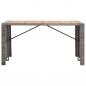 Preview: 9-tlg. Garten-Bar-Set Poly Rattan und Akazienholz Grau