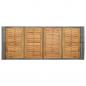 Preview: 9-tlg. Garten-Bar-Set Poly Rattan und Akazienholz Grau