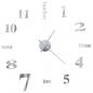 Preview: 3D-Wanduhr Modernes Design 100 cm XXL Silbern