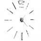 Preview: 3D-Wanduhr Modernes Design 100 cm XXL Silbern