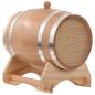 Preview: Weinfass mit Hahn Eichenholz Massiv 6 L
