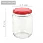 Preview: Marmeladengläser mit Rotem Deckel 96 Stk. 230 ml