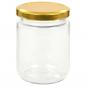 Preview: Marmeladengläser mit Goldenem Deckel 48 Stk. 230 ml