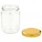 Preview: Marmeladengläser mit Goldenem Deckel 48 Stk. 230 ml