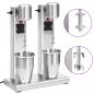Preview: ARDEBO.de - Milchshake-Mixer mit zwei Bechern Edelstahl 2 L