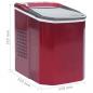 Preview: Eiswürfelbereiter Rot 1,4 L 15 kg / 24 h
