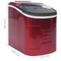 Preview: Eiswürfelbereiter Rot 2,4 L 15 kg / 24 h
