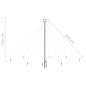 Preview: LED-Lichterkette Weihnachtsbaum Indoor Outdoor 400 LEDs 2,5 m
