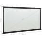 Preview: ARDEBO.de - Beamer Leinwand 100" 4:3