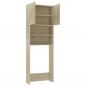 Preview: Waschmaschinenschrank Sonoma-Eiche 64x25,5x190 cm Holzwerkstoff