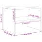 Preview: Nachttisch Betongrau 40x30x30 cm Holzwerkstoff