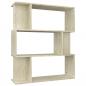 Preview: Bücherregal/Raumteiler Sonoma-Eiche 80x24x96 cm Holzwerkstoff