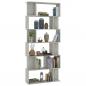 Preview: Bücherregal/Raumteiler Betongrau 80x24x192 cm Holzwerkstoff