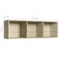 Preview: Bücherregal/TV-Schrank Sonoma Eiche 36x30x114 cm Holzwerkstoff