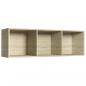 Preview: Bücherregal/TV-Schrank Sonoma Eiche 36x30x114 cm Holzwerkstoff