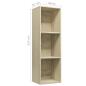 Preview: Bücherregal/TV-Schrank Sonoma Eiche 36x30x114 cm Holzwerkstoff