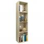 Preview: Bücherregal/TV-Schrank Sonoma-Eiche 36x30x143 cm Holzwerkstoff