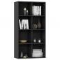 Preview: Bücherregal/Sideboard Schwarz 66×30×130 cm Holzwerkstoff