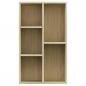 Preview: Bücherregal/Sideboard Sonoma Eiche 50x25x80 cm Holzwerkstoff