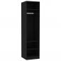 Preview: Kleiderschrank Schwarz 50x50x200 cm Holzwerkstoff