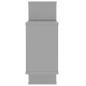 Preview: Wandregale Hochglanz-Grau 104x20x58,5 cm Holzwerkstoff