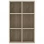 Preview: Bücherregal/Sideboard Sonoma-Eiche 66x30x98 cm Holzwerkstoff