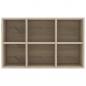Preview: Bücherregal/Sideboard Sonoma-Eiche 66x30x98 cm Holzwerkstoff