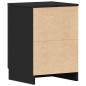 Preview: Nachttisch Schwarz 38x35x56 cm Holzwerkstoff