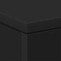 Preview: Nachttisch Schwarz 38x35x56 cm Holzwerkstoff