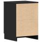 Preview: Nachttische 2 Stk. Schwarz 38x35x56 cm Holzwerkstoff
